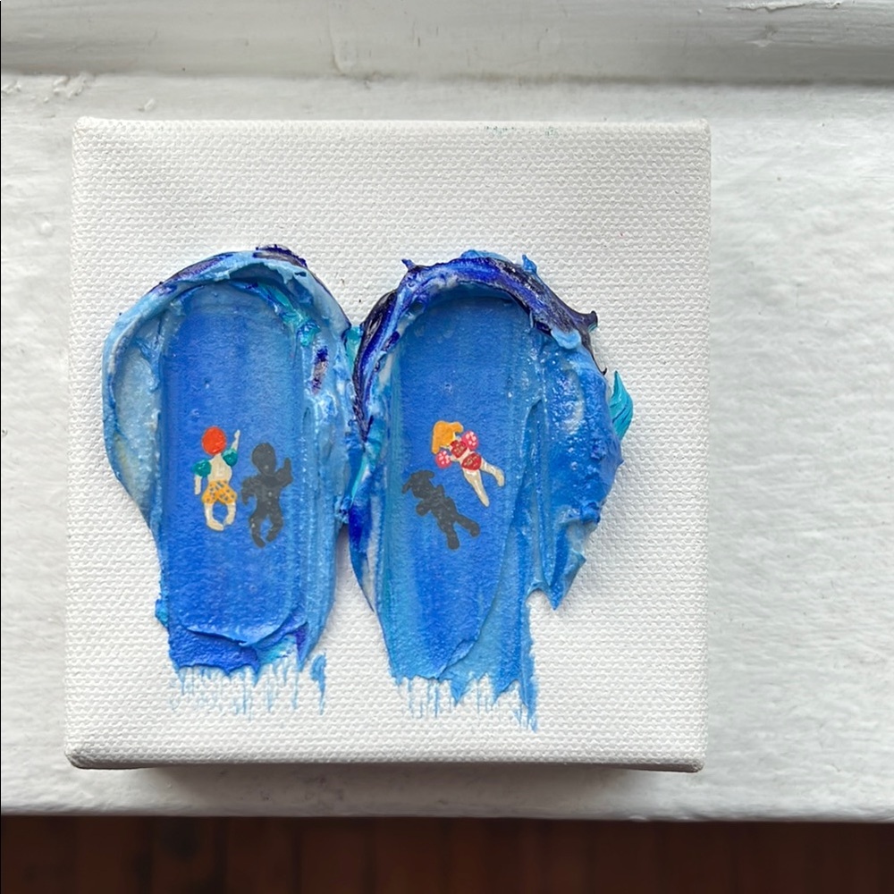 Abstract Blue Canvas Art